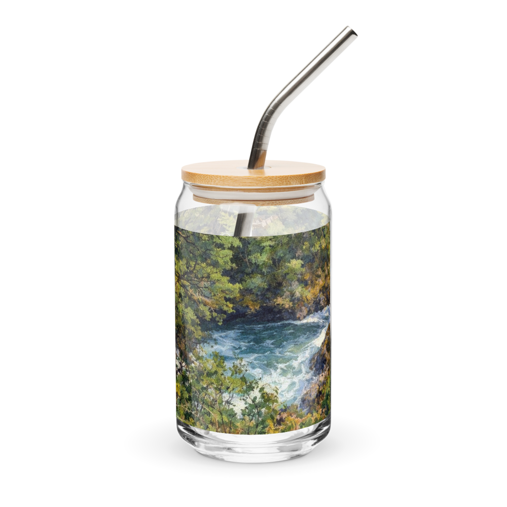 Los Alerces Waterfall Can-Shaped Glass | Bariloche Patagonia
