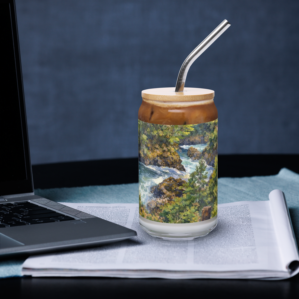 Los Alerces Waterfall Can-Shaped Glass | Bariloche Patagonia